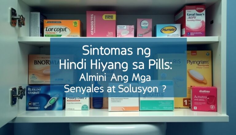 Sintomas ng Hindi Hiyang sa Pills: Alamin Ang Mga Senyales at Solusyon